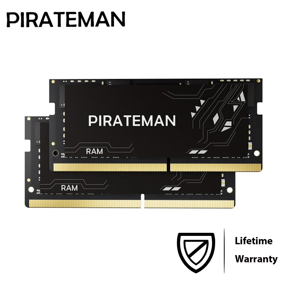 

PIRATEMAN Memoria Ram Laptop DDR4 32GB 16GB 8GB 4GB 3200mhz 2666mhz 2400mhz 1.2V Sodimm Memória Notebook Memory