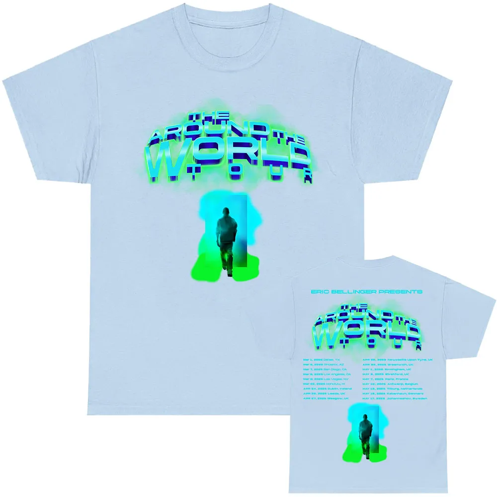 Новая футболка The Around World 2025 с принтом Певец Эрик Белллер одежда графическим