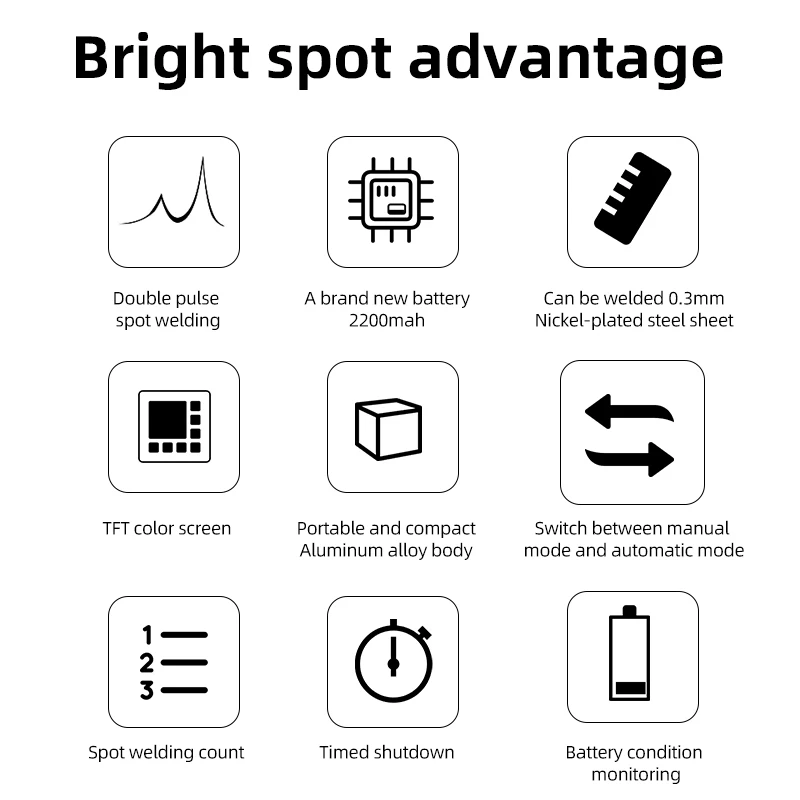 DT66 Портативный Регулируемый цветной экран точечный сварочный аппарат DIY