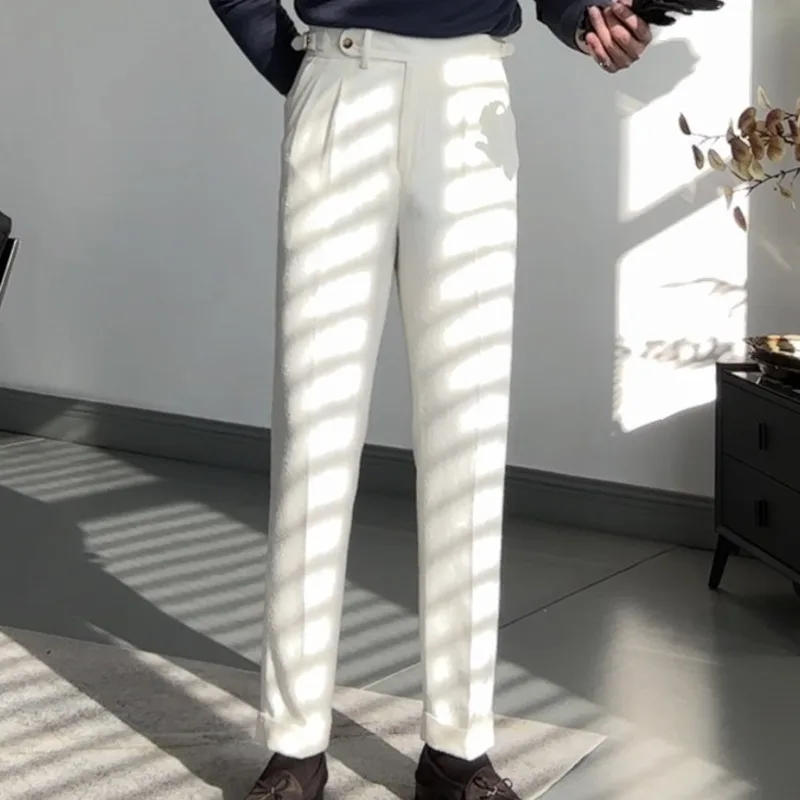 Осень 2024 повседневные брюки универсальные мужские классические британские с