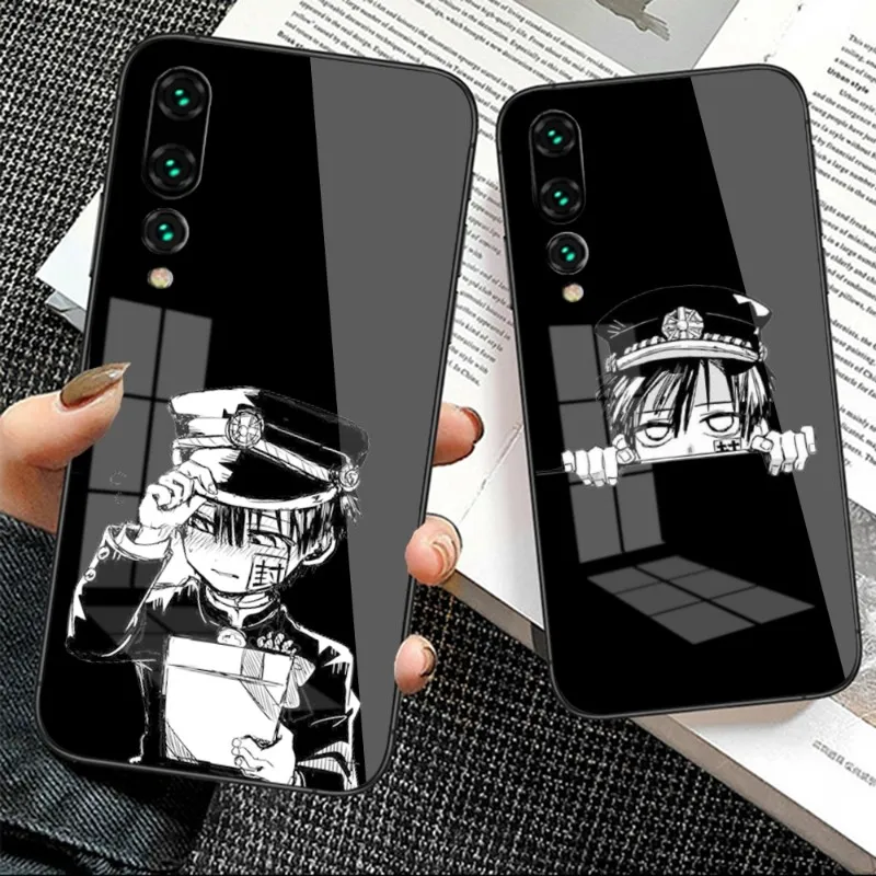 

H-HaNako Kun Phone Case for Huawei P50 P40 P30 P20 Pro Mate 40 30 20 Pro Nova 9 8 7 PC Glass Cover Funda Shell