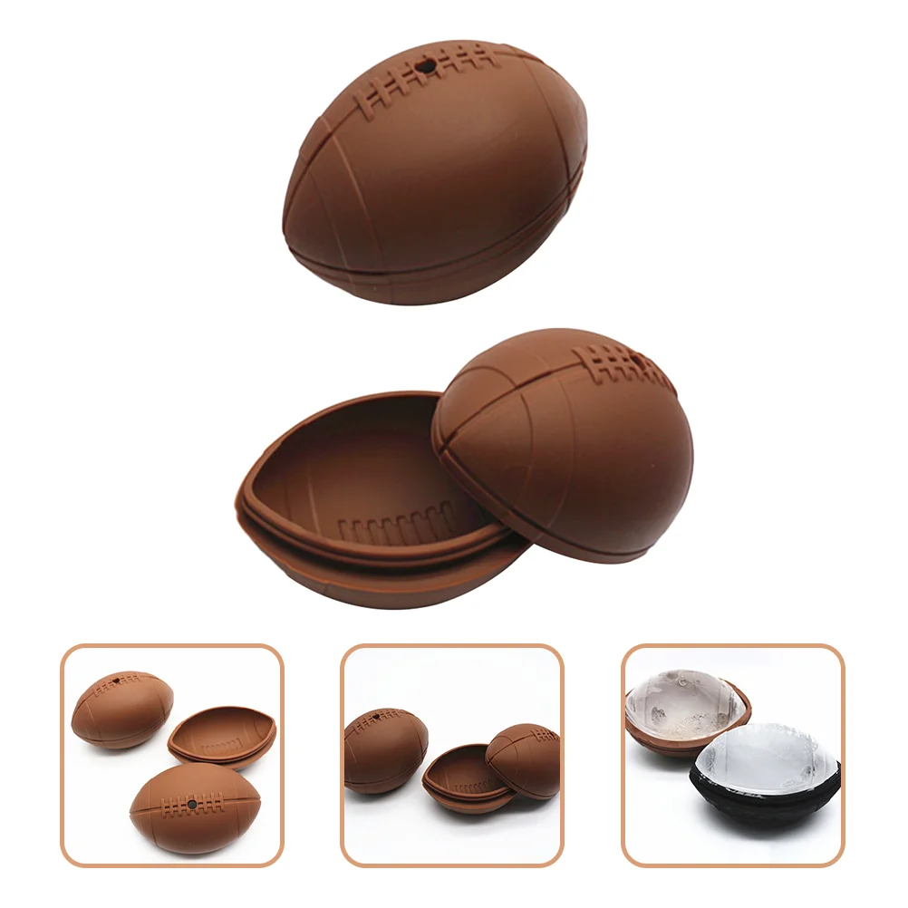 

Ice Rugby Molds Silicone Football Making Maker Ballscuberubber Decorative Chocolate Pan Cake Diy Tray Soccer Trays Flexible Tool