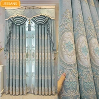 customized european style curtains 2022 new living room high end luxury atmospheric shading hook bedroom floor to ceiling