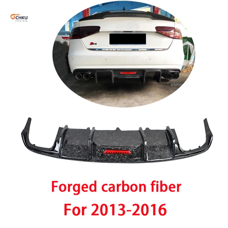 

For 2013-2016 Audi A4 Regular Edition Rear Bumper B8.5 Forged Carbon Fiber Rear Diffuser