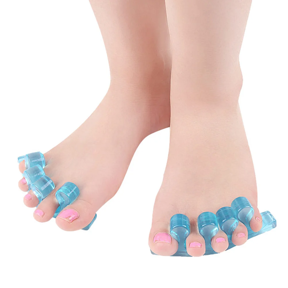 

1Pair Gel Toe Separators Toes Straightener Spacers Bunion Pain Relief after Sports Activities Yoga Practice Running for Care