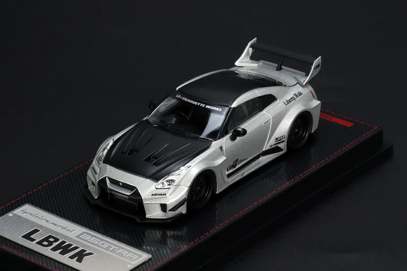 

Широкоугольный кузов зажигания IG LBWK модифицированный 1:64 Nissan R35GT-RR Сплав Имитация модели автомобиля коллекция украшений подарок
