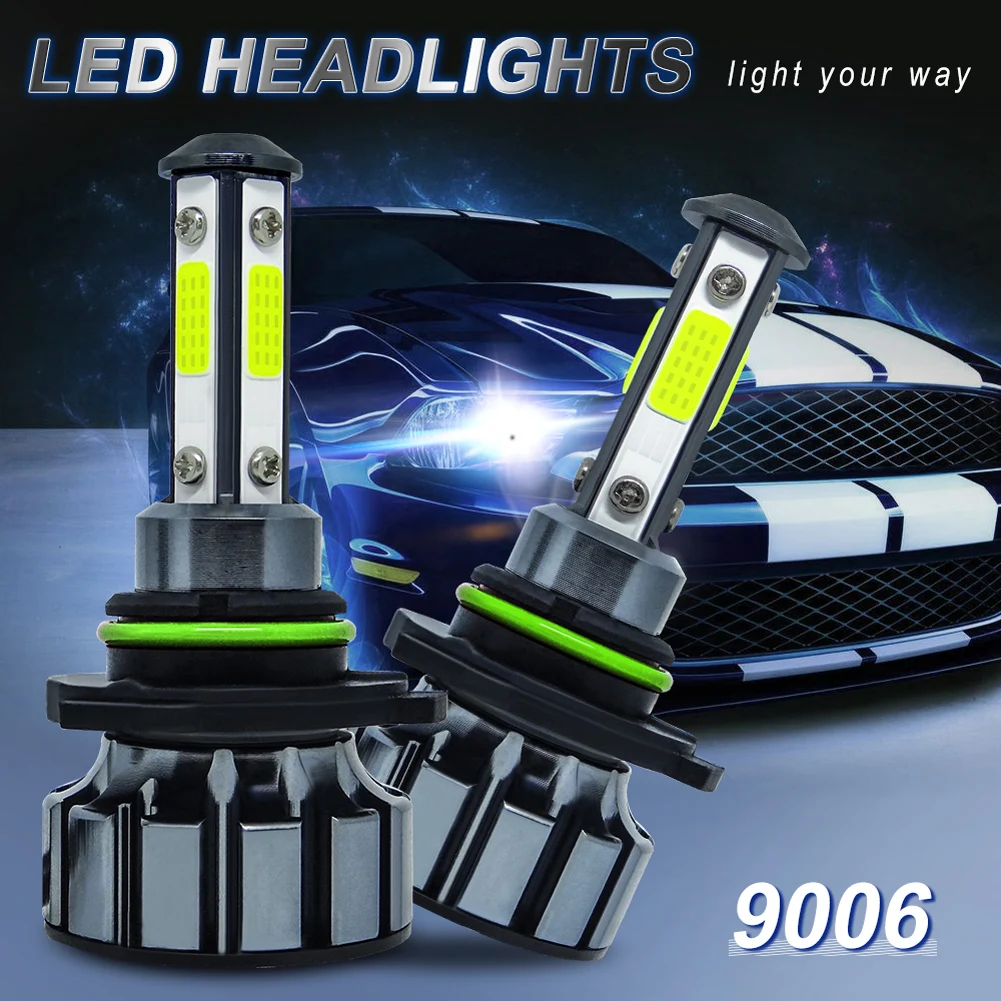 

2 шт., автомобисветодиодный светодиодные лампы H7 H11 9005 9006 s 6000K 360 °