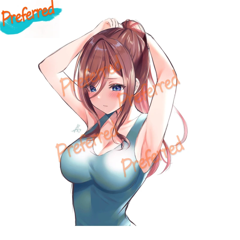 

Сексуальная аниме-девушка Студенческая одежда бикини наклейка для мотокросса