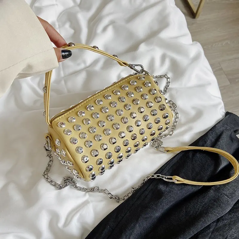 

YILIAN 2022 New fashion all Rhinestone Diamond Hand held Under arm Bag Messenger Bag wallet and handbag luxury designer