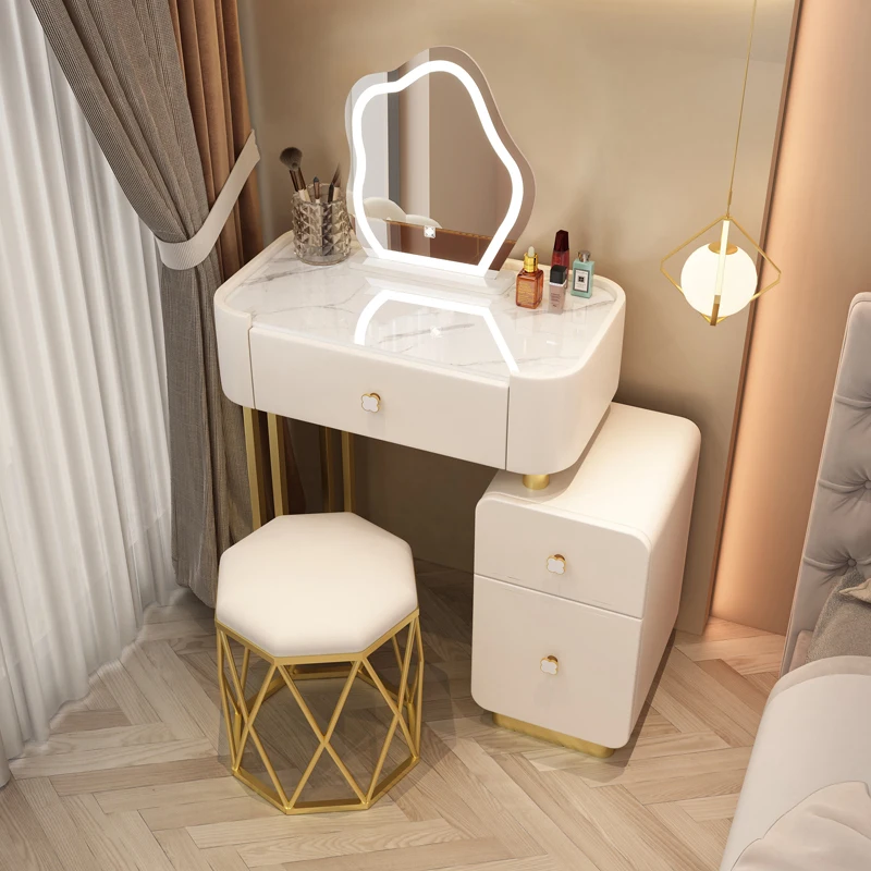 

Органайзеры для хранения, туалетный столик для спальни, классический Европейский роскошный туалетный столик, золотые ножки, домашняя мебель