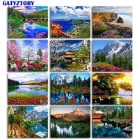 painting by numbers nature scenery drawing on canvas handpainted gift diy pictures by number landscape kits home decor