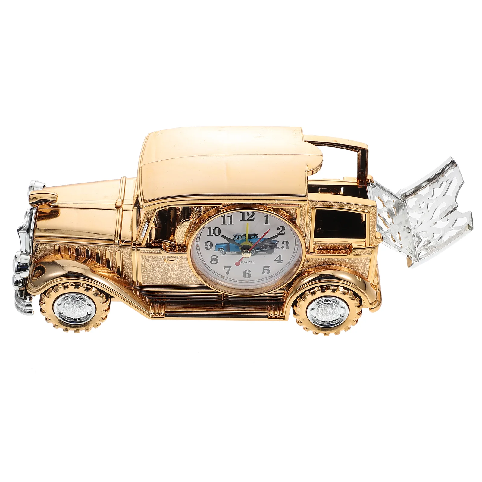 

Clock Alarm Car Desk Vintage Model Table Retro Decoration Rustic Classic Office Metal Analogue Truck Figurine Creative Bedside