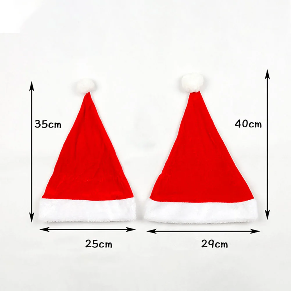 Праздничный головной убор рождественская шапка милый помпон детские однотонные