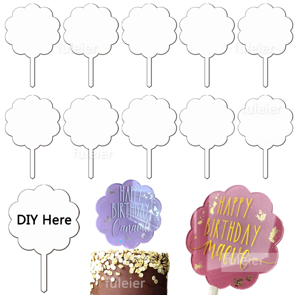 

15 или 20 шт., акриловые топперы для торта