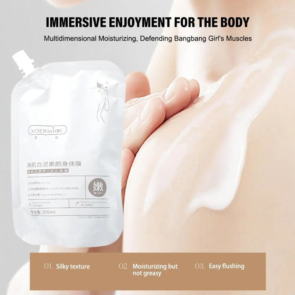 

White Clay Body Mask Whitening Moisturizing Body Cream Available All Tone Brightening Over Skin Body Body The Whitening Who H6R2