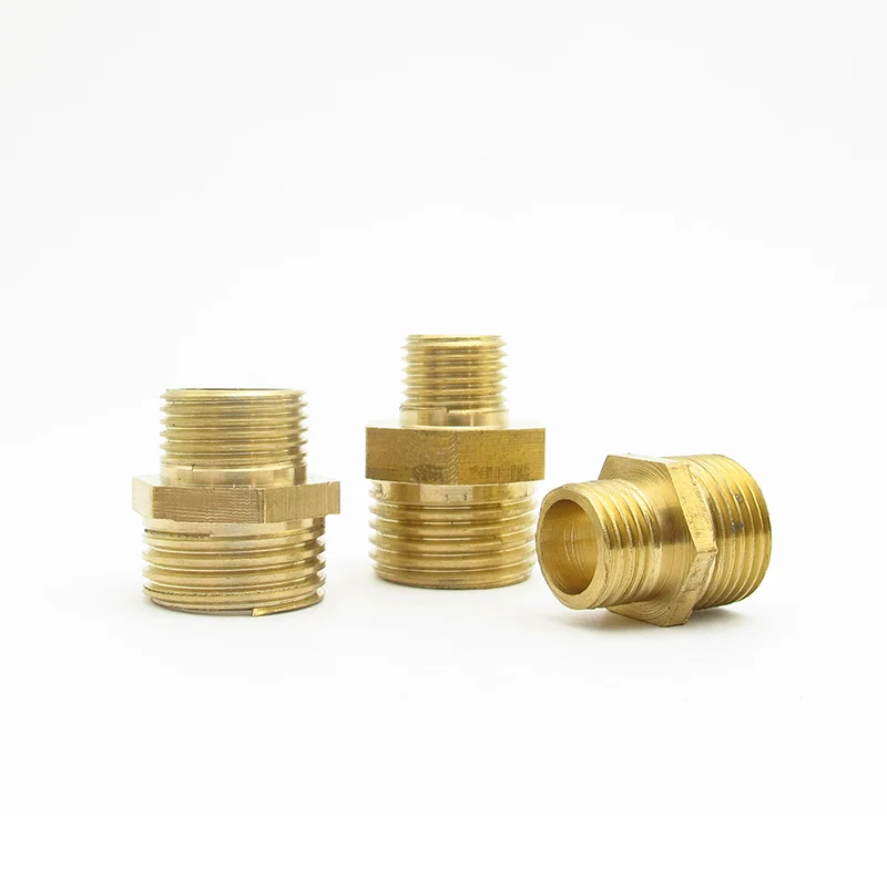 

BSP Male Thread Brass Pipe Coupler Connector Adapter for Water Fuel Gas Fitting Hex Nipple