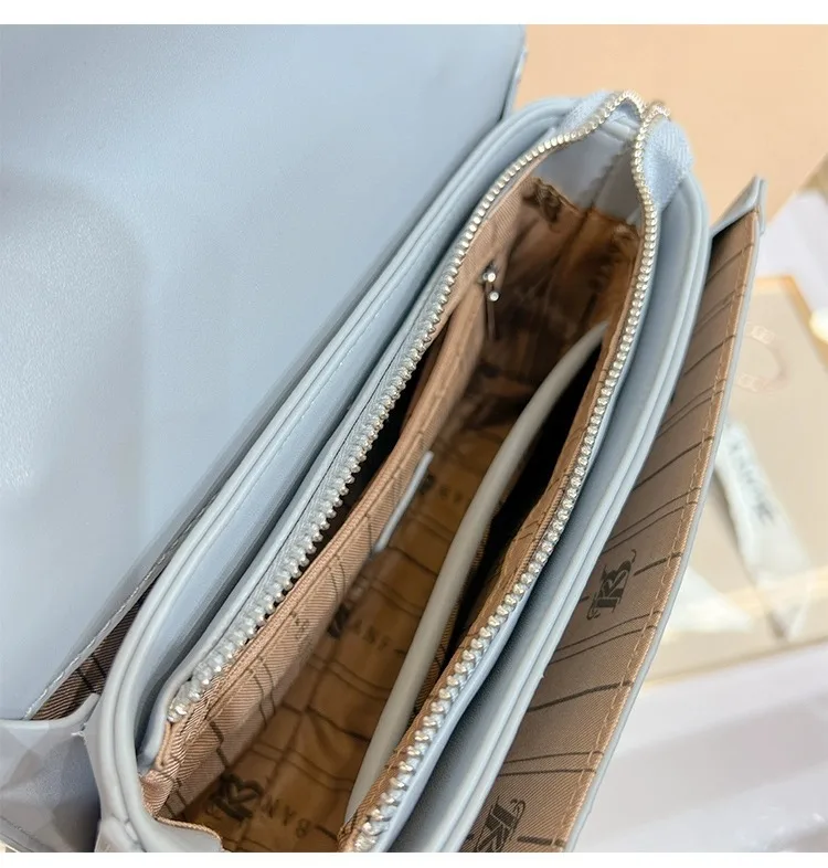 Genuine Leather Women's Small Square Bag 2023 New Light Luxury Brand Leisure Fashion Summer Handheld One Shoulder Crossbody Bag