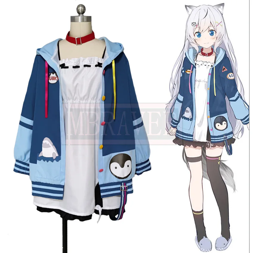 

VTuber Hololive Sakurai Aoi Hasuki Aoi школьная одежда униформа Косплей Костюм Хэллоуин Рождественская вечеринка на заказ