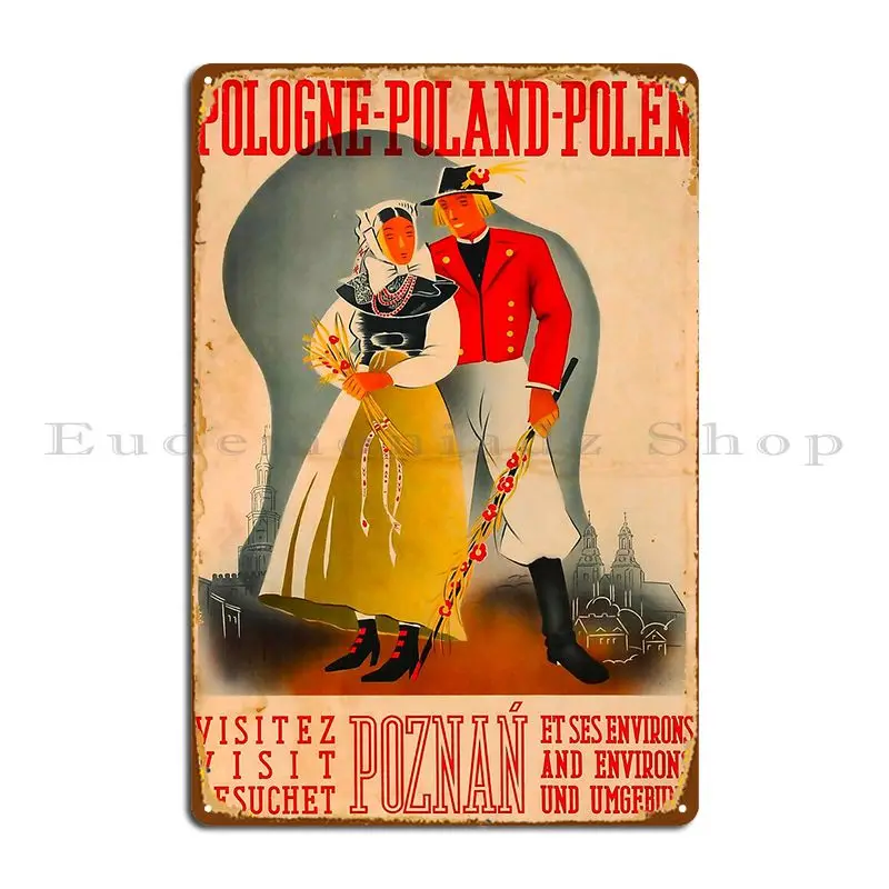 Головное Польша Polen металлическая табличка плакат Настенный декор Настенная