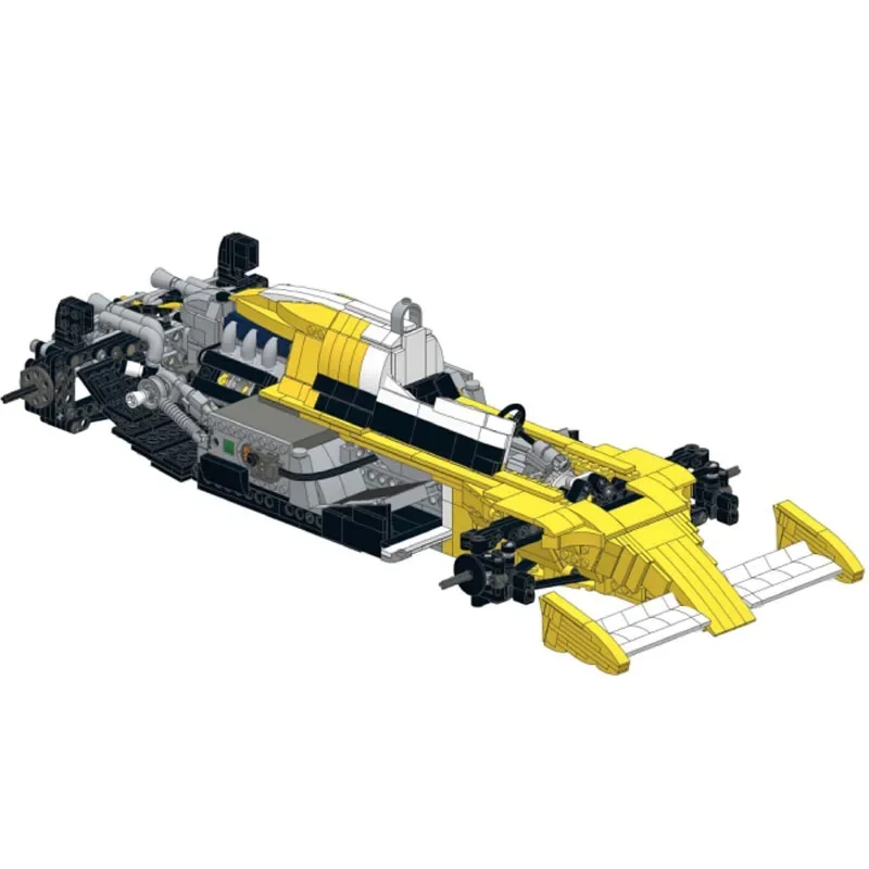 Классическая модель RS10 масштаб 1:8 Формула 1 реальные строительные блоки-кирпичи