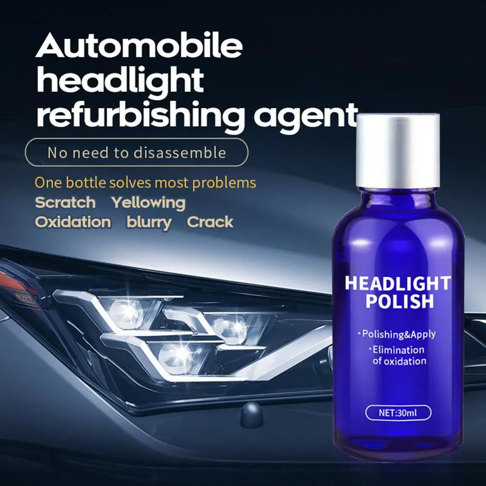 

30ml Useful Cleaning Liquid Bottle Car Headlights Oxidation Liquid Ceramic Coat Super Hydrophobic Glass Coating