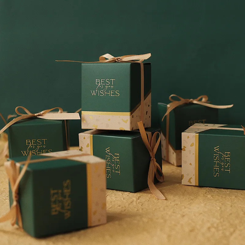 

20/30/50pcs Best Wishes Gift Box for Wedding Favors Christening Details for Guests Chocolate Boxes Bridesmaid Graduation Gift