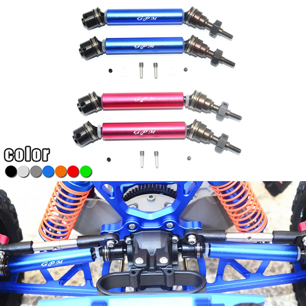 GPM металлический задний приводной вал в сборе задний CVD универсальный шарнир 6852A/6852R/6852X для 1/10 нержавеющей стали Hoss Stampede Slash 4X4 VXL