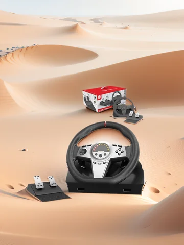 Гоночный контроллер на руль с вибрацией, имитация гоночных машин, педали для Xbox Series /Xbox One/PS4 SLIM/ Pro/ PS3/SWITCH