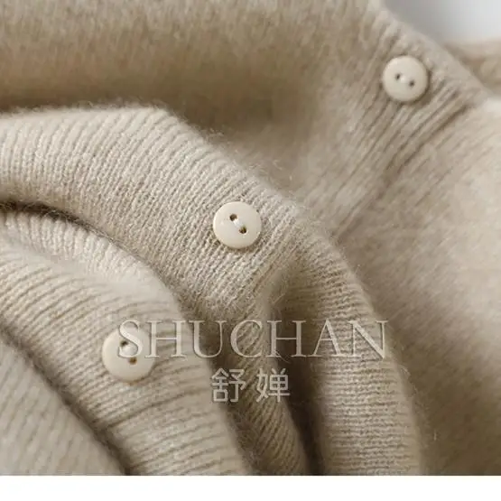 Свитер из 100% чистого кашемира с пышными рукавами в стиле ретро спереди и сзади