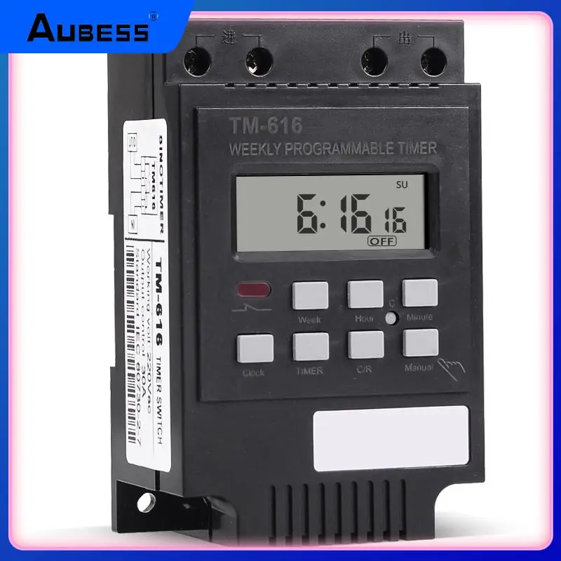 

Switch Relay Switch 220v 230v Ac Digital Timer 30a Tm616 Control Time Timer Switch Weekly Programmable Timer Free Shipping 30amp