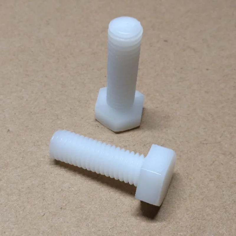 

Пластиковые шестигранные винты M3 M4 M5 M6 M8 M10 черные/белые