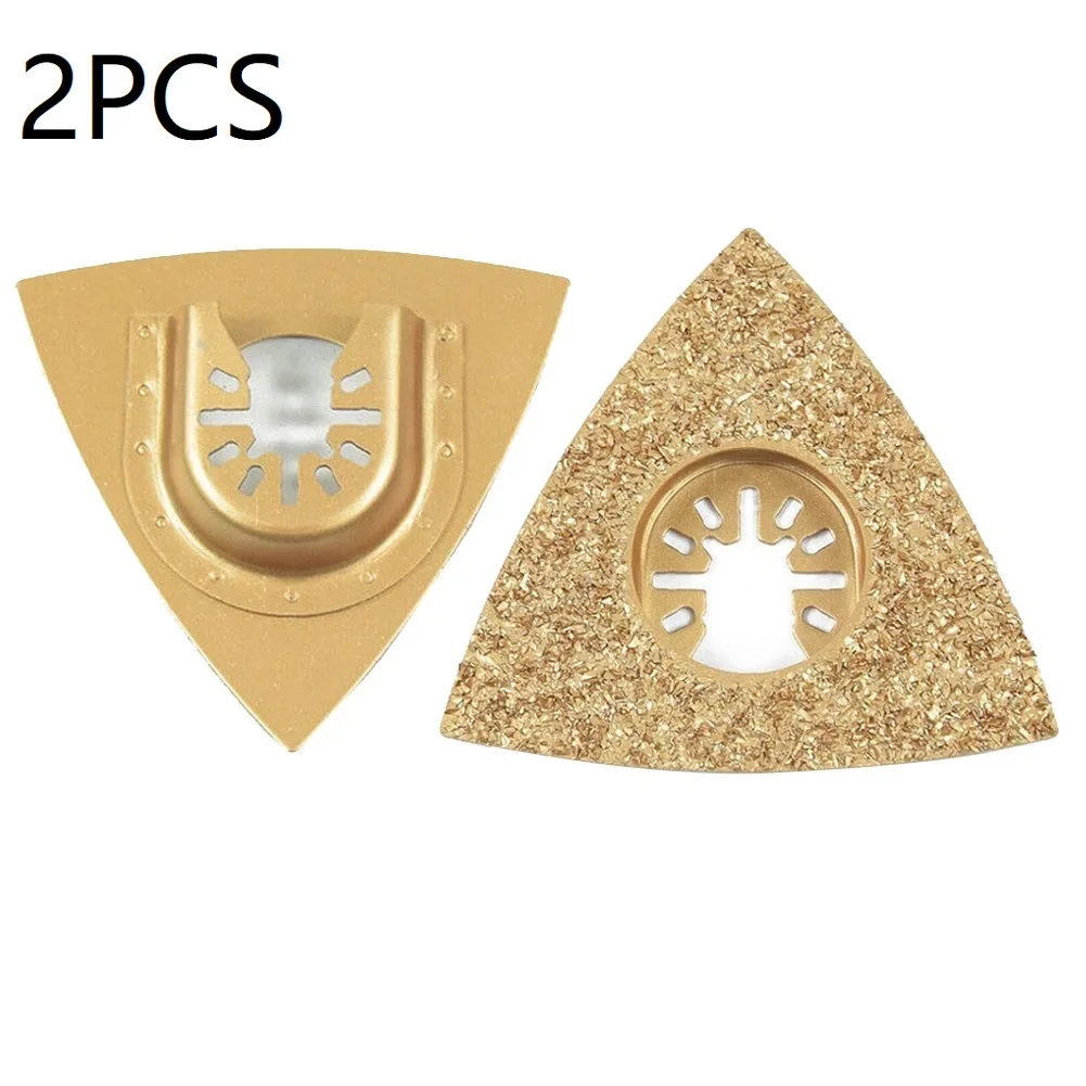 

2PCS Triangle Carbide Rasp Grit Rasp Blade Oscillating Multitool Universal For Industrial Cutting/engraving Power Tools Parts