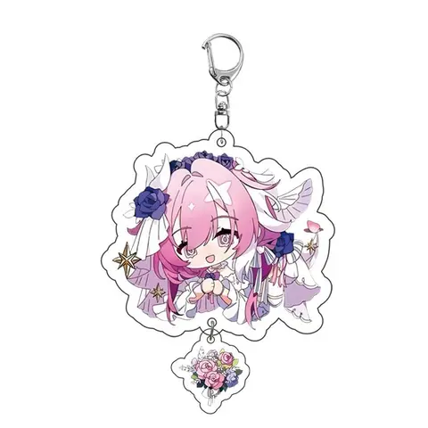Брелок Honkai 3 Elysia Kiana Kaslana Yae Sakura Seele Vollerei