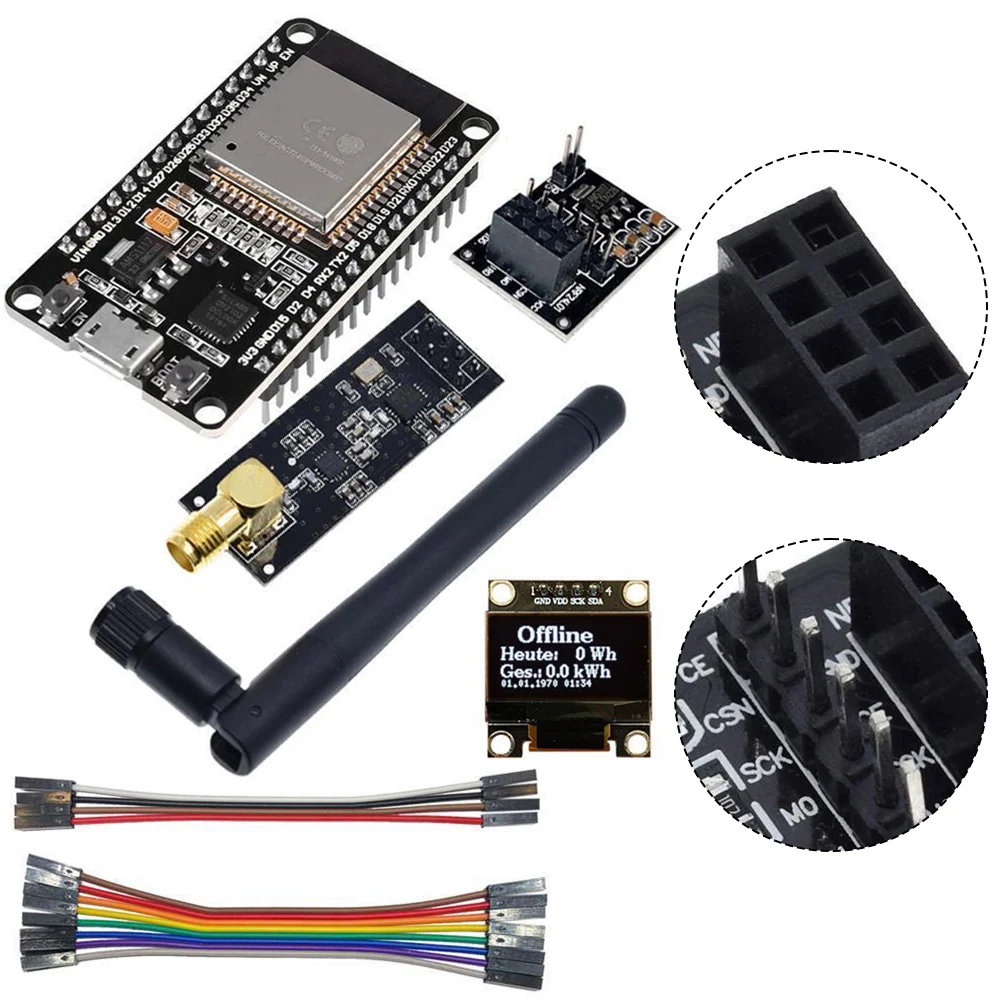 DIY проекты NRF24L01 антенна Kit черный цвет встроенная ручное измерение отклонения для