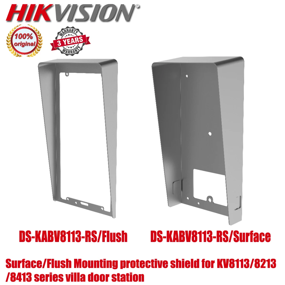 

Hikvision DS-KABV8113-RS Surface/Flush Mount Rain Cover Protective Shield for KV8113/8213/8413 Series Villa Door Stations