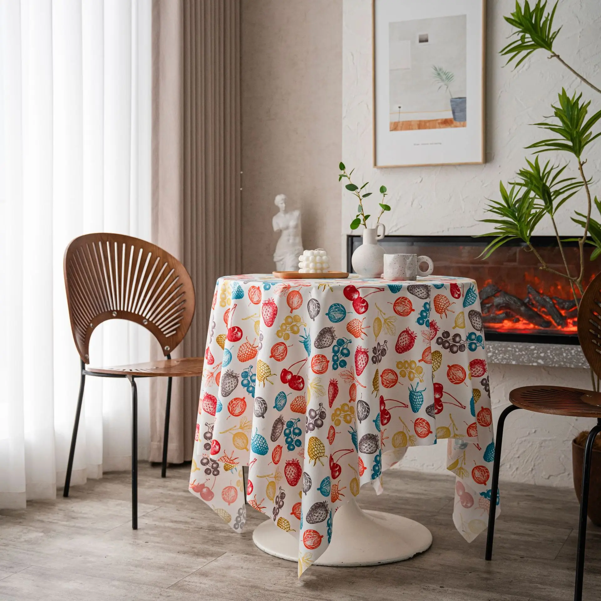 

Christmas Decoration Accessories Velvet Tablecloth Maple Leaf Rectangular Printed Living Room Kitchen Dining Tea Table Cloth