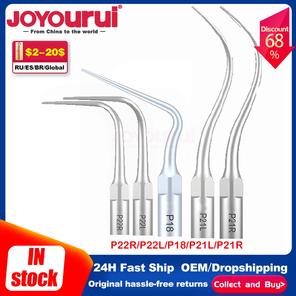 

1PCS Dental Ultrasonic Scaler Scaling Tips PD1 PD3 PD12 PD14L PD14R PD18 PD 20 21 22 L R SATELEC NSK DTE GNATUS Scaler Handpiece