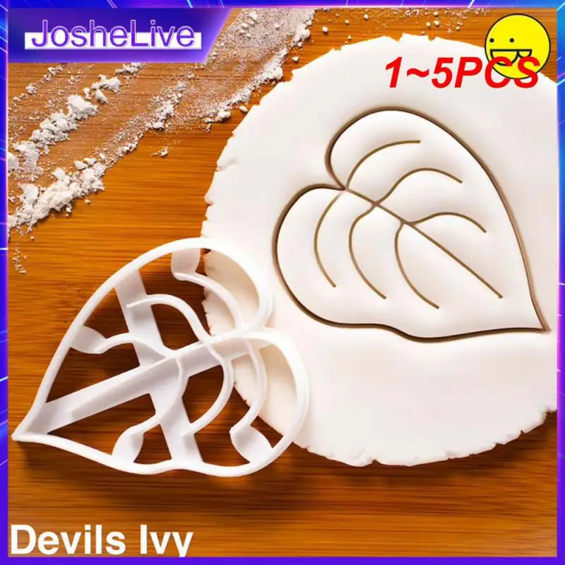 

1 ~ 5 шт. креативная Пластиковая форма для печенья в виде листьев джунглей