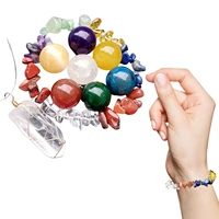 necklace bracelet set crystal pendant bracelet set healing crystals bracelet for women men chakra spiritual energy gemstone