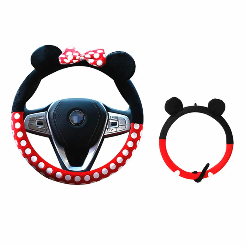 Чехол для руля автомобиля Универсальный мультяшный летний зимний теплый