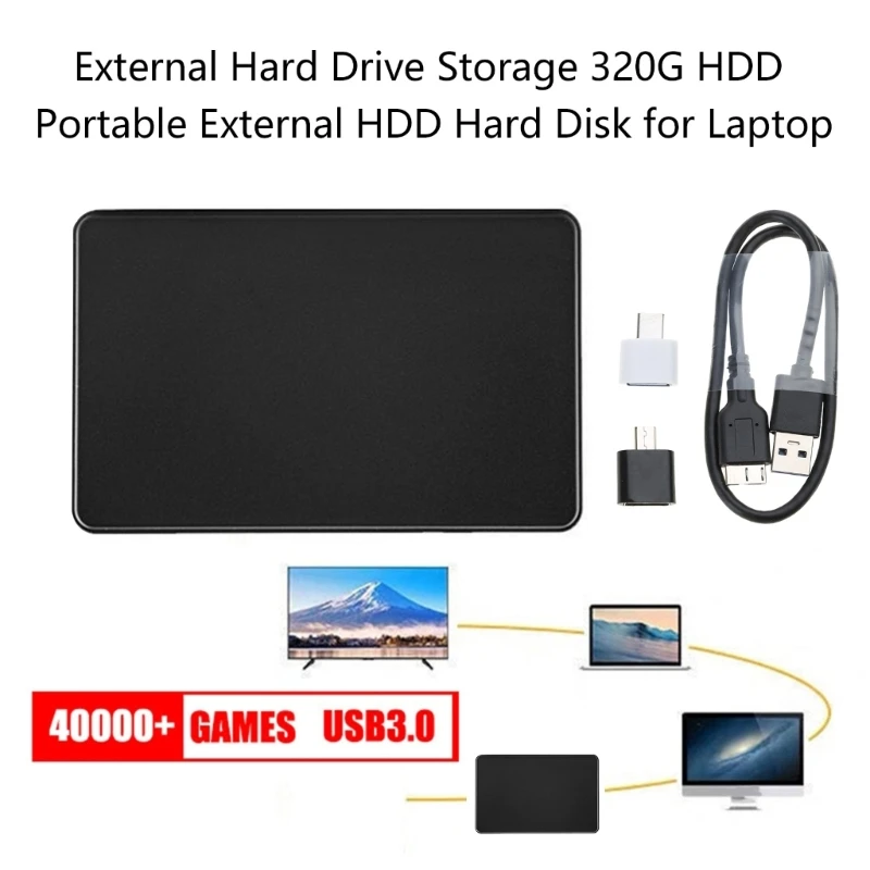 Портативный жесткий диск 320 ГБ внешний Externo USB3.0 Прямая поставка