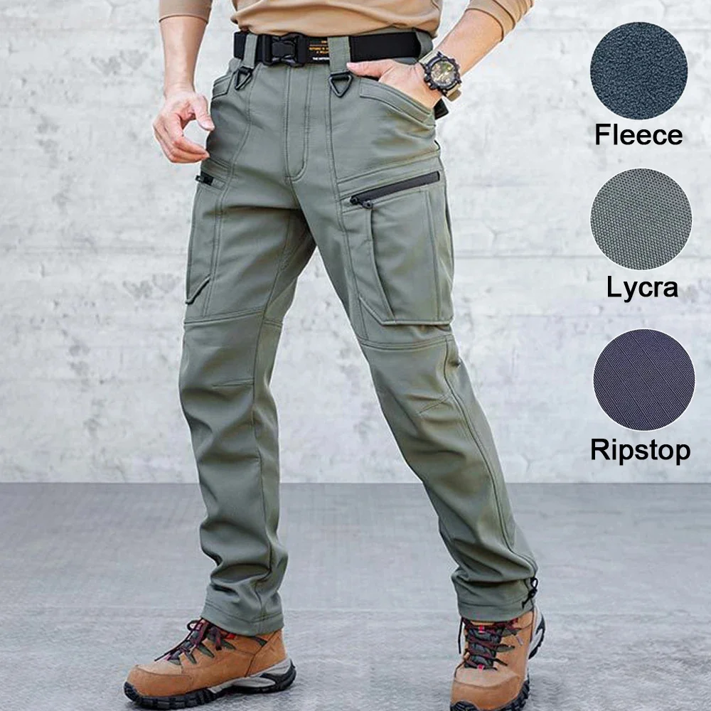 

IX7 Waterproof Tactical Pants Men Military Sharkskin Softshell Trousers Outdoor Multi-pocket Army Ripstop Joggers Fonction Pants