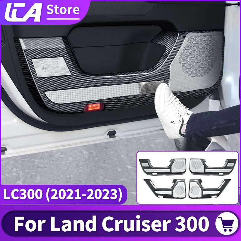 

Для 2021 2022 2023 Toyota Land Cruiser 300 Защитная крышка для автомобильной двери чехол для динамика LC300 FJ300 модернизированные аксессуары для интерьера