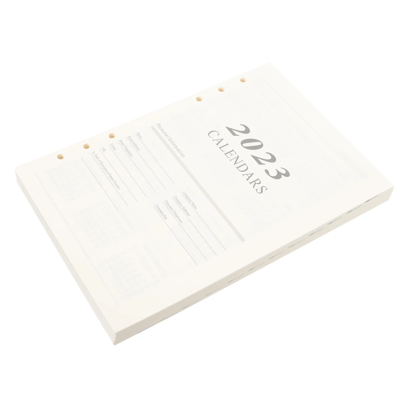 

Paper Planner Leaf Loose Binder Lined 2023 Teacher Refill Inserts Journal Notebook Schedule Refills Daily Calendar Book Monthly