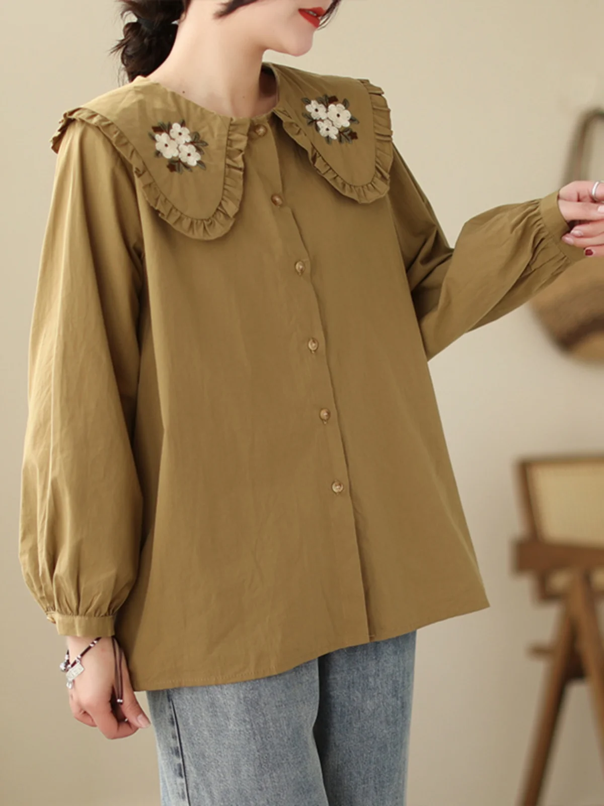 Женские рубашки и блузки в стиле 90-х Харадзюку Y2k 1920-х годов винтажная рубашка с