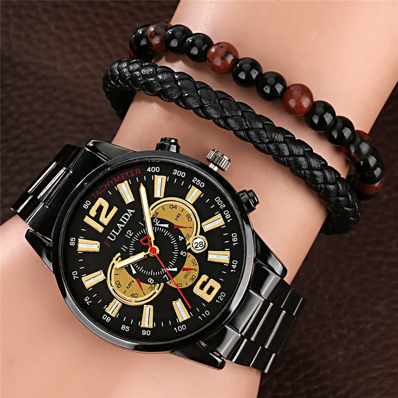 

Стильные кварцевые часы, браслет, идеальный мужской Подарок на годовщину, с кожаным ремешком, светящиеся стрелки, наручные часы, модные браслеты