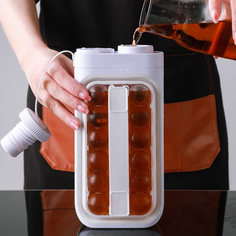 17 ice ball maker kitchen ice kettle bar accessories gadgets creative ice cube mold 2 in 1 multi function ice tubs with handle free global shipping