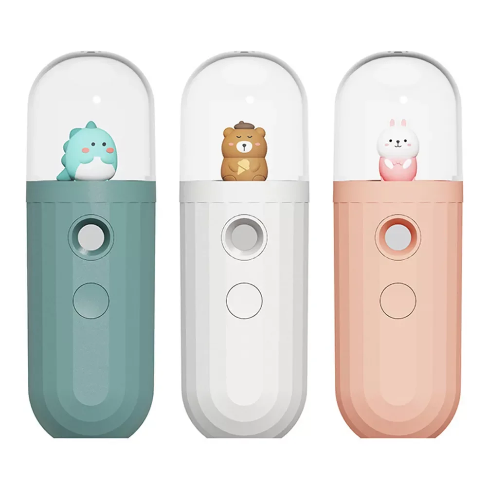 

Facial Beauty Spray USB Rechargeable Humidifier Face Instrument Spot Cleaner Cartoon Animal Mini Nano Spray Apparatus