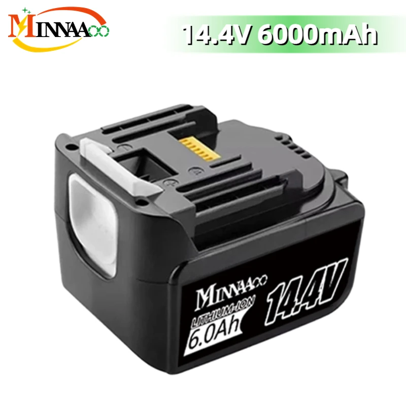 

14.4V 6000mAh drill battery for Makita BL1430 Rechargeable Li-Ion Replacement LXT200 BL1415 194558-0 194559-8 194066-1