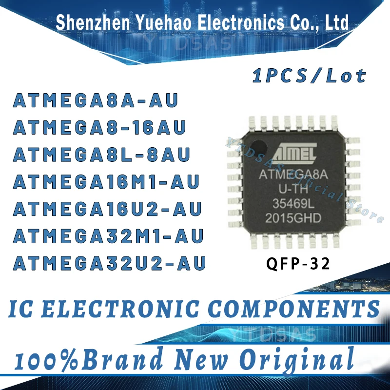 

ATMEGA8A-AU ATMEGA8-16AU ATMEGA8L-8AU ATMEGA16M1-AU ATMEGA16U2-AU ATMEGA32M1-AU ATMEGA32U2-AU ATMEGA IC MCU LQFP Chipset